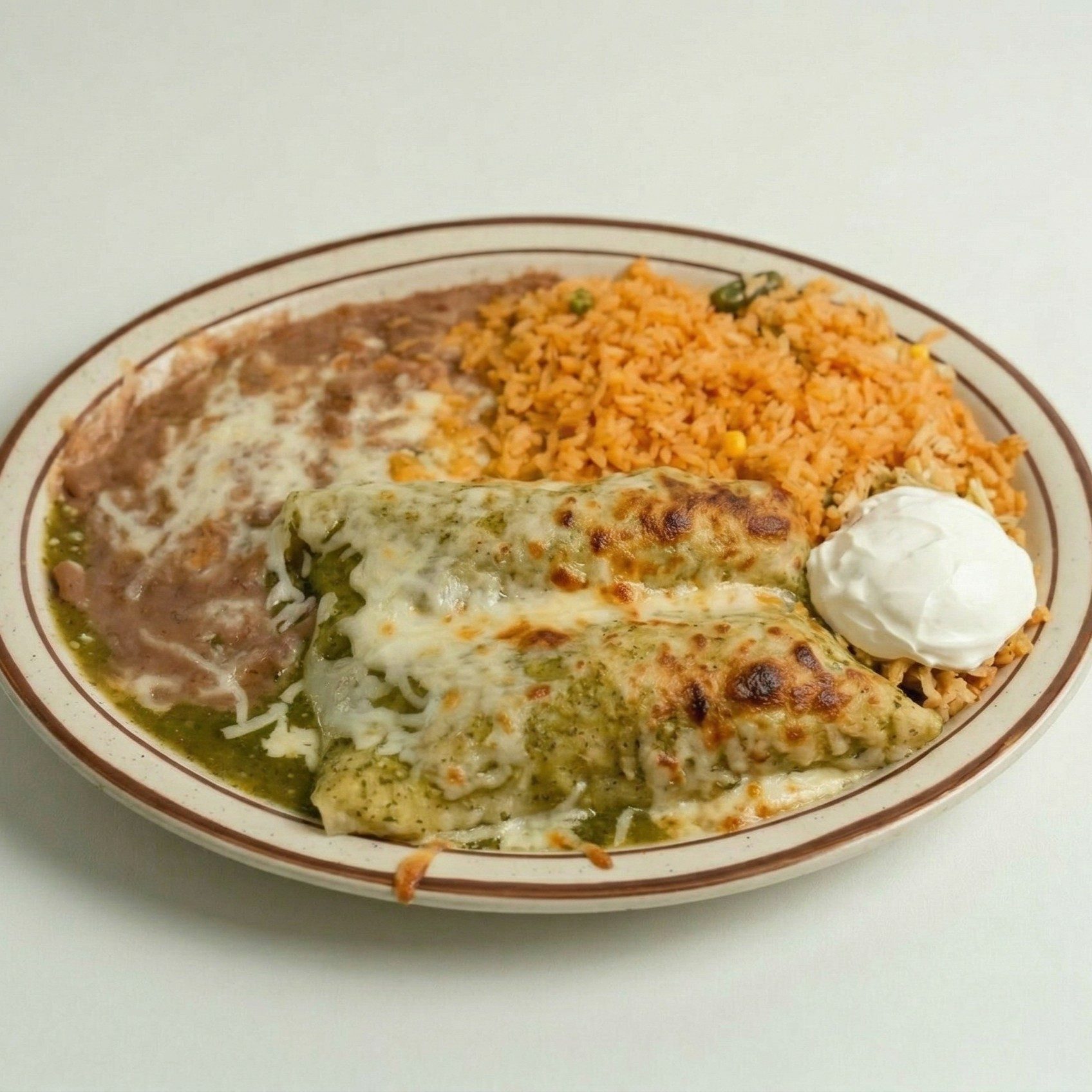 Enchiladas verdes.
