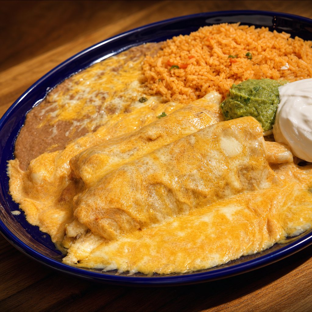 Seafood Enchiladas.